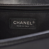 Chanel Boy Quilted New Medium Flap Black Lambskin Leather Cross Body Bag