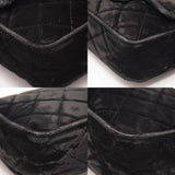 Chanel Classic Quilted Mini Square Flap Cc Logo Black Velvet Shoulder Bag