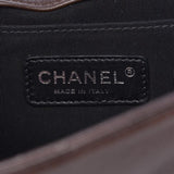 Chanel Handbag Boy Faded Quilted Medium Studded Flap Beige Brown Calfskin Leather Shoulder Bag