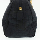 CHRISTIAN DIOR Cannage Hand Bag Black Nylon