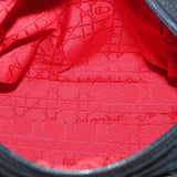 CHRISTIAN DIOR Cannage Hand Bag Black Nylon