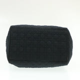 CHRISTIAN DIOR Cannage Hand Bag Black Nylon
