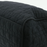 CHRISTIAN DIOR Cannage Hand Bag Black Nylon