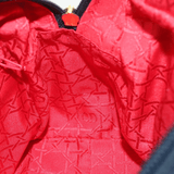 CHRISTIAN DIOR Cannage Hand Bag Black Nylon