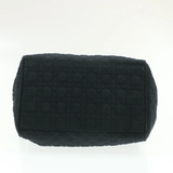 CHRISTIAN DIOR Cannage Hand Bag Black Nylon