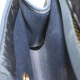 CHRISTIAN DIOR Chain Shoulder Bag Black Canvas Auth 21499 MW2753