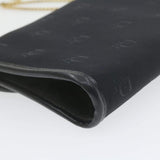CHRISTIAN DIOR Chain Shoulder Bag Black Canvas Auth 21499 MW2753