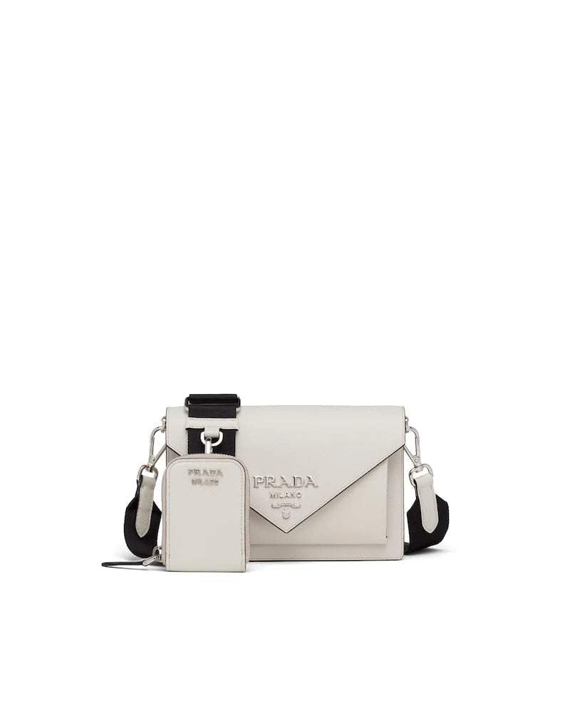 Prada Saffiano Leather Mini Envelope Bag
