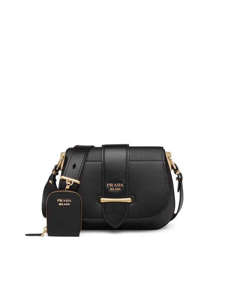 Prada Leather and Saffiano Shoulder Bag