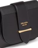Prada Leather and Saffiano Shoulder Bag