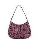 Prada Cleo Jacquard Knit and Leather Bag