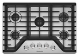 KitchenAid 30″ 5-Burner Gas Cooktop KCGS350ESS
