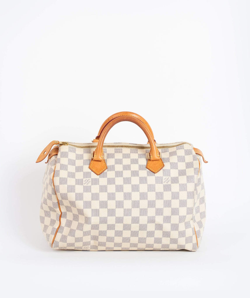 LOUIS VUITTON Damier Azur Speedy 30 Hand Bag LV DU2029