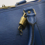LOUIS VUITTON Epi Keepall 50 Boston Bag Blue VI0990