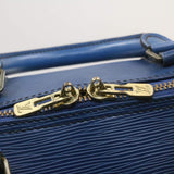 LOUIS VUITTON Epi Keepall 50 Boston Bag Blue VI0990