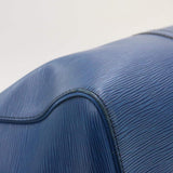 LOUIS VUITTON Epi Keepall 50 Boston Bag Blue VI0990