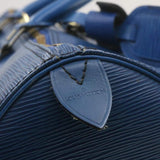 LOUIS VUITTON Epi Keepall 50 Boston Bag Blue VI0990