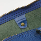 LOUIS VUITTON Epi Keepall 50 Boston Bag Blue VI0990