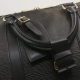 Louis Vuitton Epi Keepall 55 Boston Bag Black