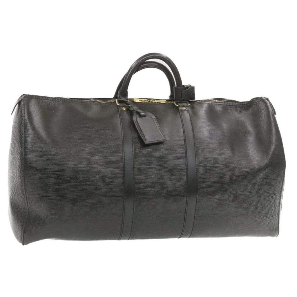 Louis Vuitton Epi Keepall 55 Boston Bag Black