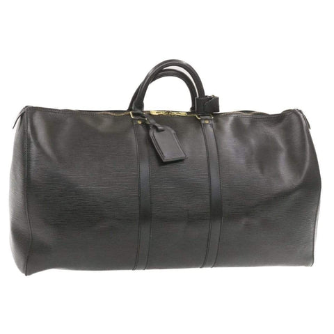 Louis Vuitton Epi Keepall 55 Boston Bag Black