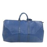 LOUIS VUITTON Epi Keepall 55 Boston Bag Blue VI1920