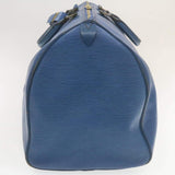 LOUIS VUITTON Epi Keepall 55 Boston Bag Blue VI1920