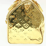 LOUIS VUITTON Monogram Gold Mirror Speedy 35