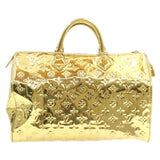 LOUIS VUITTON Monogram Gold Mirror Speedy 35