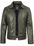 Men's Black Harrington Classic Leather Jacket