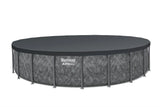 Bestway APX 365 22’x52″ Round Above Ground Swimming Pool Set with Pump and Ladder