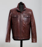 All Saint's Brown Leather jacket for men